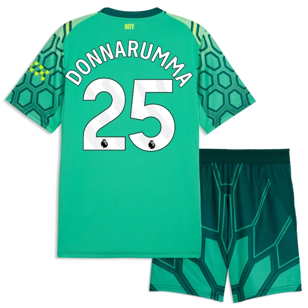 Conjunto Portero Manchester City Donnarumma 25 Niño Primera 26/27 Verde