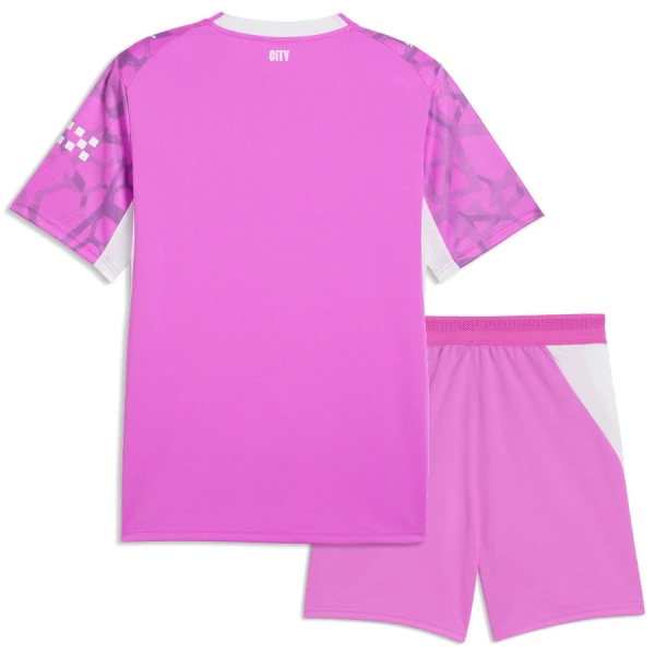 Conjunto Portero Manchester City Niño Segunda 26/27 Rosa