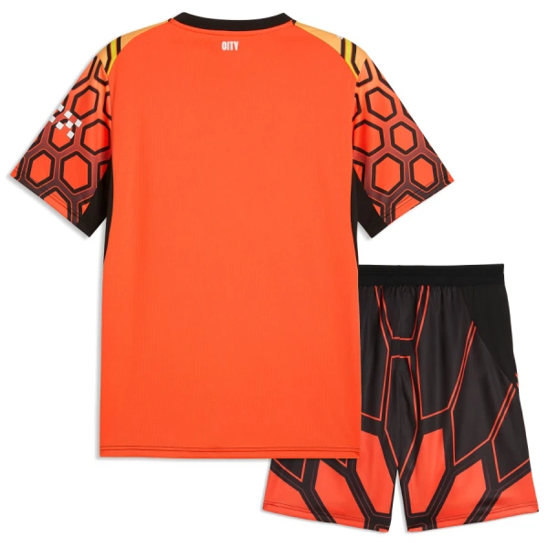 Conjunto Portero Manchester City Niño Tercera 26/27 Naranja