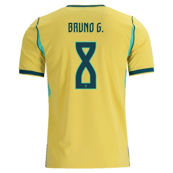 Camiseta Brasil Bruno Guimaraes 8 Hombre Primera Mundial 2026 Camiseta Brasil Bruno Guimaraes 8 Hombre Primera Mundial 2026