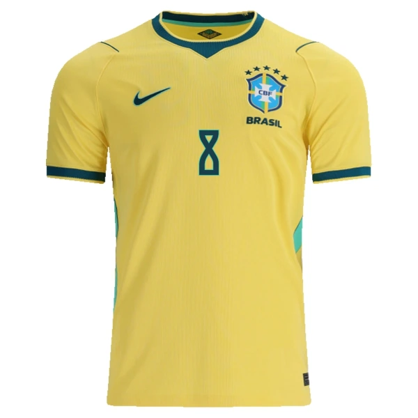 Camiseta Brasil Bruno Guimaraes 8 Hombre Primera Mundial 2026