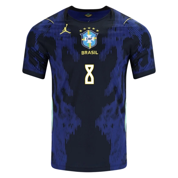 Camiseta Brasil Bruno Guimaraes 8 Hombre Segunda Mundial 2026
