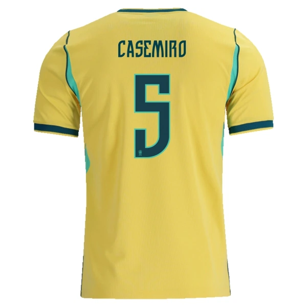 Camiseta Brasil Casemiro 5 Hombre Primera Mundial 2026 Camiseta Brasil Casemiro 5 Hombre Primera Mundial 2026