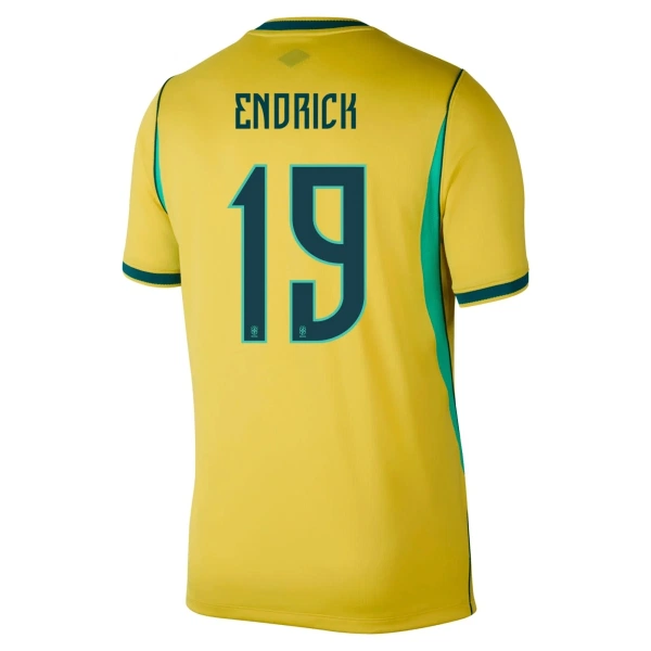 Camiseta Brasil Endrick 19 Hombre Primera Mundial 2026 Camiseta Brasil Endrick 19 Hombre Primera Mundial 2026
