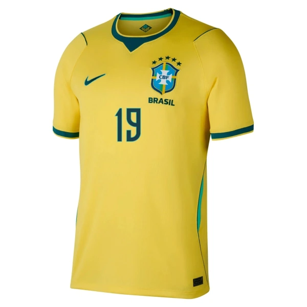 Camiseta Brasil Endrick 19 Hombre Primera Mundial 2026