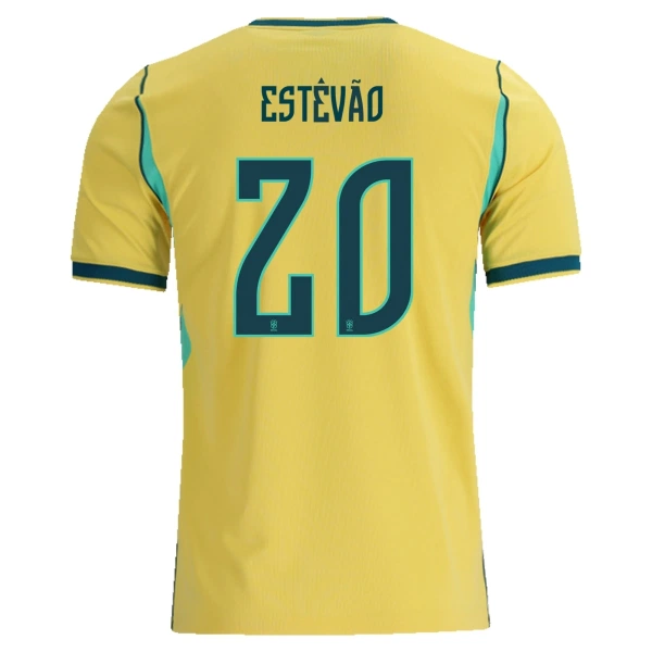 Camiseta Brasil Estevao 20 Hombre Primera Mundial 2026 Camiseta Brasil Estevao 20 Hombre Primera Mundial 2026