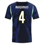 Camiseta Brasil Marquinhos 4 Hombre Segunda Mundial 2026