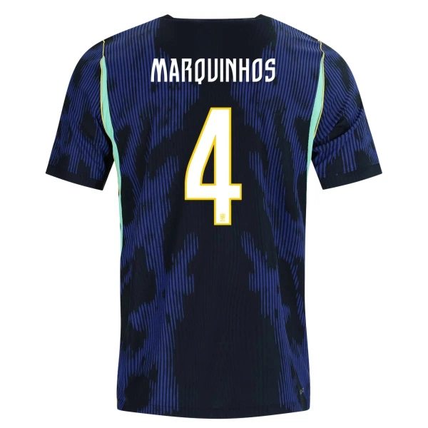 Camiseta Brasil Marquinhos 4 Hombre Segunda Mundial 2026