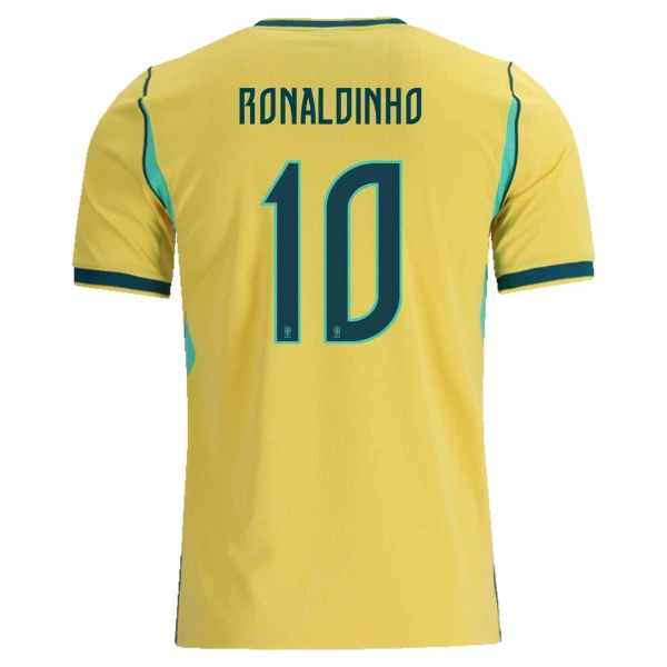 Conjunto Brasil Ronaldinho 10 Niño Primera Mundial 2026