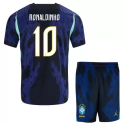 Conjunto Brasil Ronaldinho 10 Niño Segunda Mundial 2026