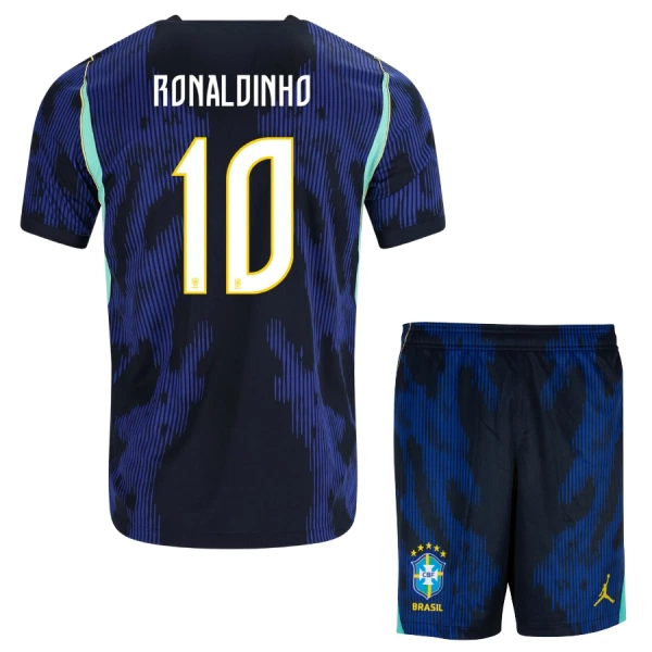 Conjunto Brasil Ronaldinho 10 Niño Segunda Mundial 2026 Conjunto Brasil Ronaldinho 10 Niño Segunda Mundial 2026