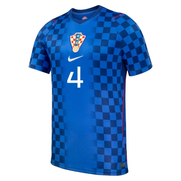 Camiseta Croacia Gvardiol 4 Hombre Segunda Mundial 2026