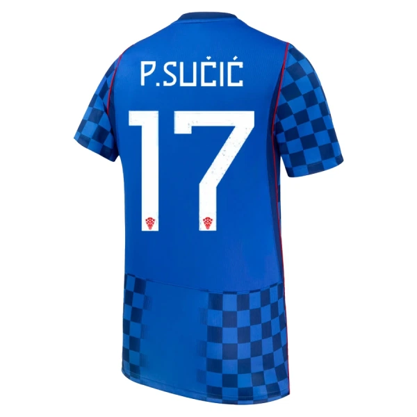 Camiseta Croacia P. Sucic 17 Hombre Segunda Mundial 2026 Camiseta Croacia P. Sucic 17 Hombre Segunda Mundial 2026