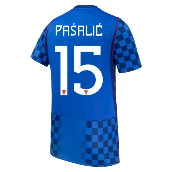 Camiseta Croacia Pasalic 15 Hombre Segunda Mundial 2026