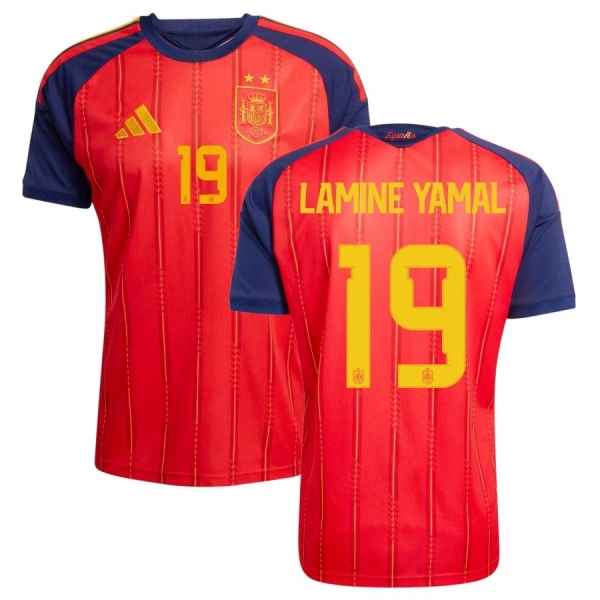 Camiseta España 2 Stars Lamine Yamal 19 Hombre Primera Mundial 2026 Camiseta España 2 Stars Lamine Yamal 19 Hombre Primera Mundial 2026