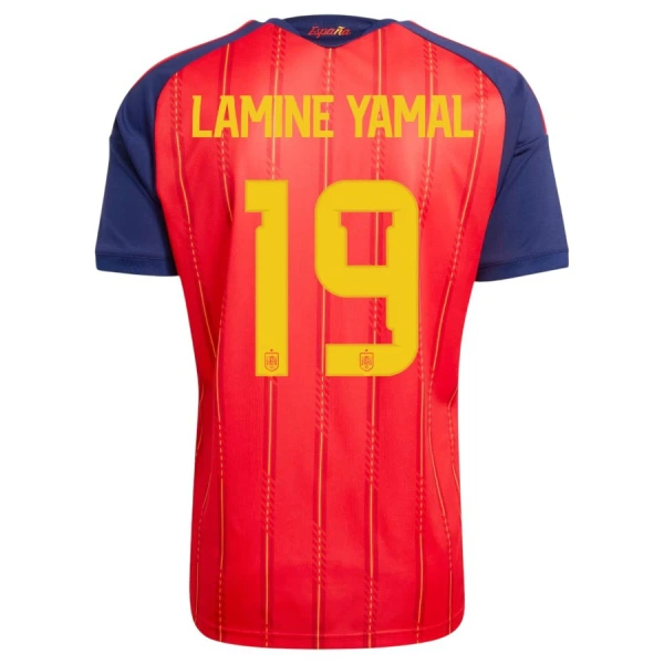 Camiseta España 2 Stars Lamine Yamal 19 Hombre Primera Mundial 2026