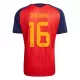 Camiseta España 2 Stars Rodrigo 16 Hombre Primera Mundial 2026