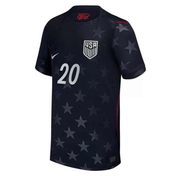 Camiseta Estados Unidos Balogun 20 Hombre Segunda Mundial 2026