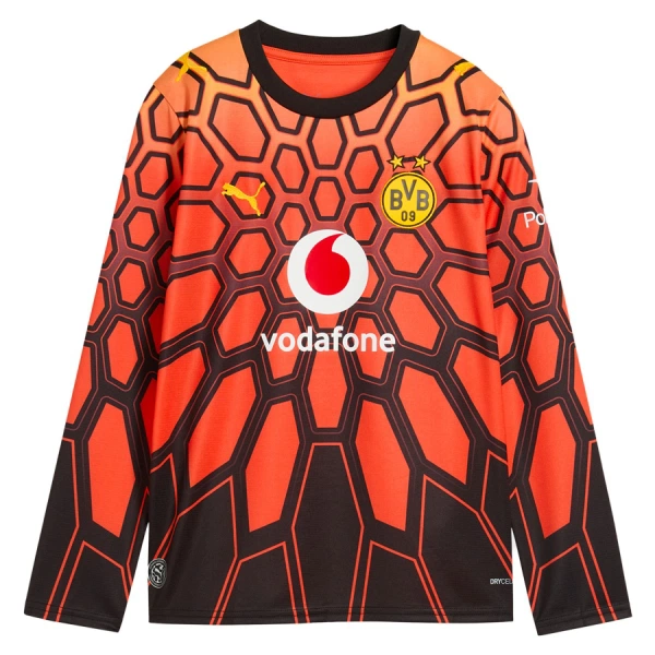 Camiseta Portero Borussia Dortmund Kobel 1 Hombre Primera 26/27 Naranja Manga Larga