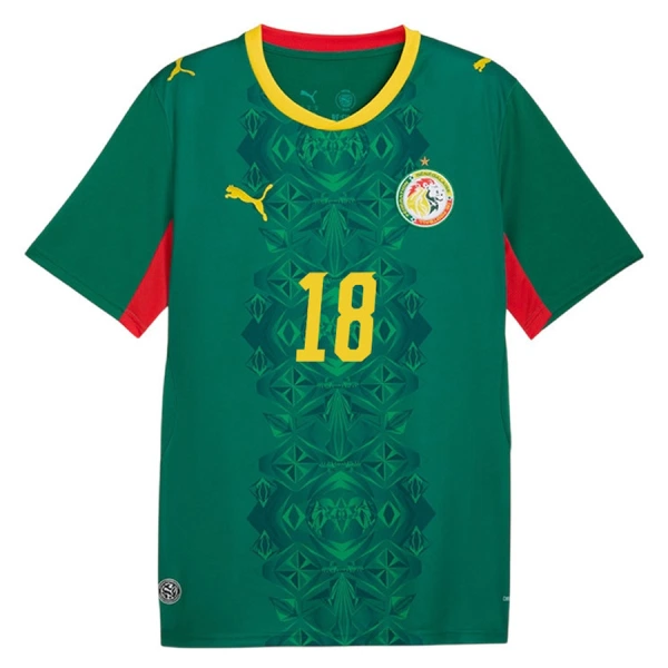 Camiseta Senegal Sarr 18 Hombre Segunda Mundial 2026
