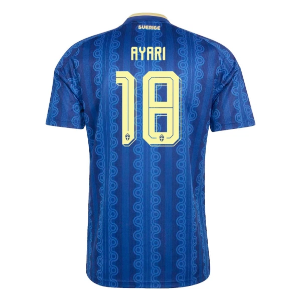 Camiseta Suecia Ayari 18 Hombre Segunda Mundial 2026 Camiseta Suecia Ayari 18 Hombre Segunda Mundial 2026