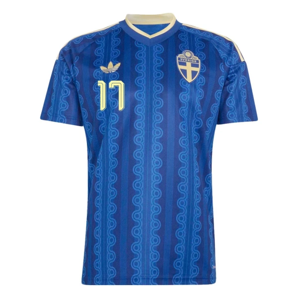 Camiseta Suecia Gyokeres 17 Hombre Segunda Mundial 2026