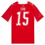 Camiseta Suiza Djibril Sow 15 Hombre Primera Mundial 2026