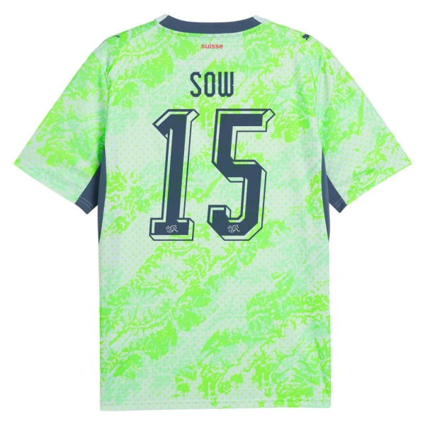 Camiseta Suiza Djibril Sow 15 Hombre Segunda Mundial 2026 Camiseta Suiza Djibril Sow 15 Hombre Segunda Mundial 2026