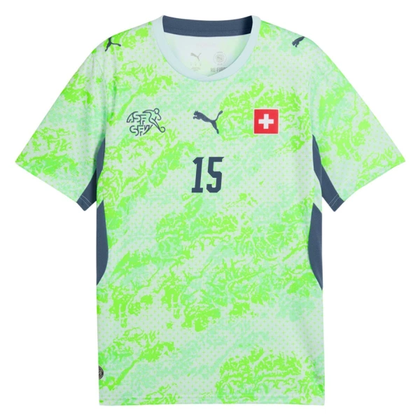 Camiseta Suiza Djibril Sow 15 Hombre Segunda Mundial 2026