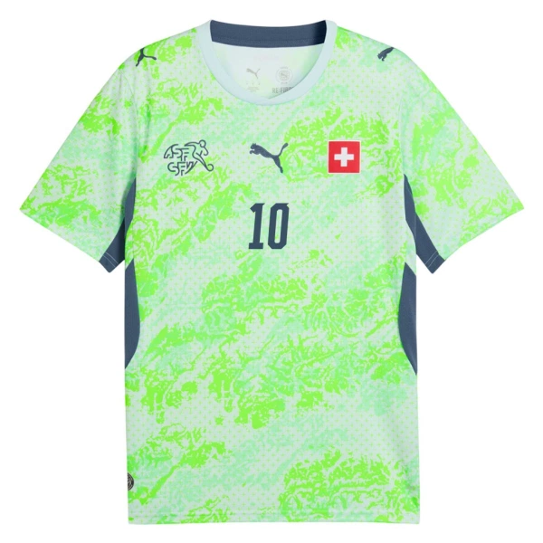 Camiseta Suiza Granit Xhaka 10 Hombre Segunda Mundial 2026