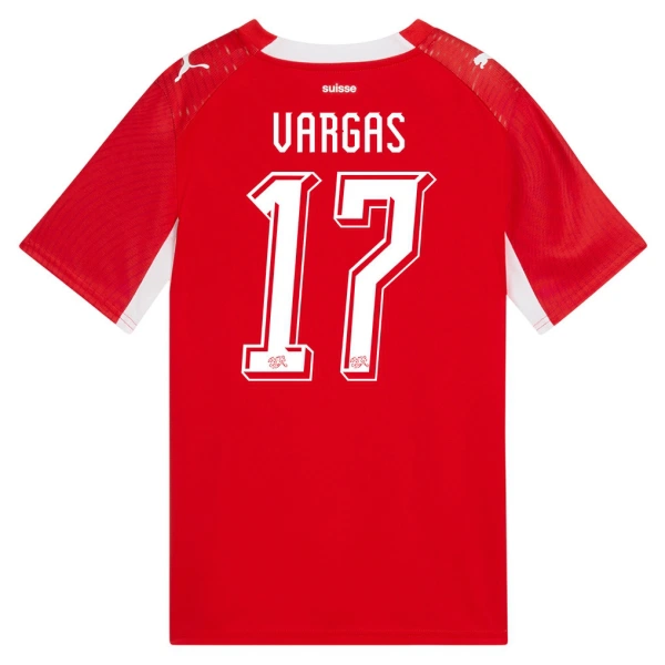 Camiseta Suiza Vargas 17 Hombre Primera Mundial 2026 Camiseta Suiza Vargas 17 Hombre Primera Mundial 2026