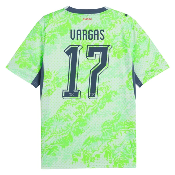Camiseta Suiza Vargas 17 Hombre Segunda Mundial 2026 Camiseta Suiza Vargas 17 Hombre Segunda Mundial 2026