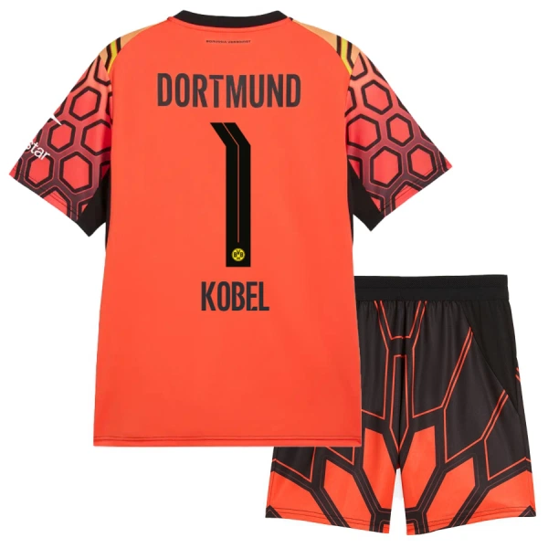 Conjunto Portero Borussia Dortmund Kobel 1 Niño Primera 26/27 Naranja Conjunto Portero Borussia Dortmund Kobel 1 Niño Primera 26/27 Naranja