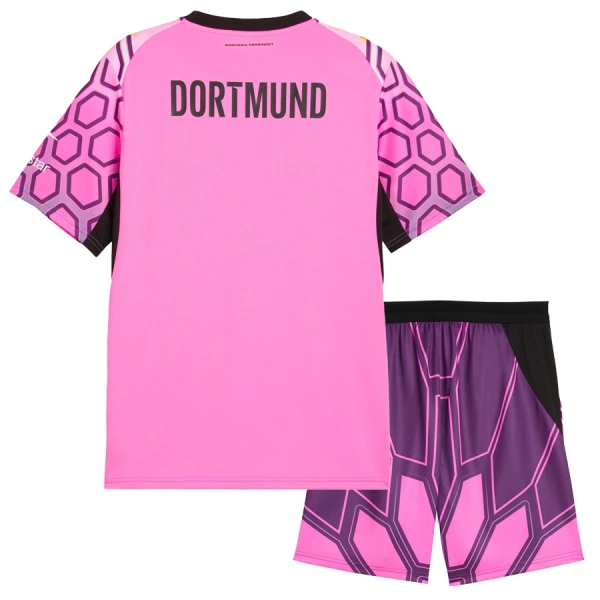 Conjunto Portero Borussia Dortmund Niño Segunda 26/27 Rosa