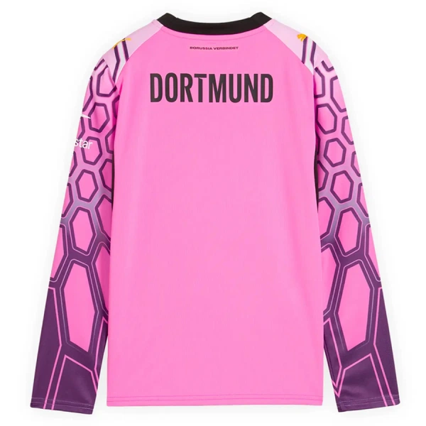 Conjunto Portero Borussia Dortmund Niño Segunda 26/27 Rosa Manga Larga