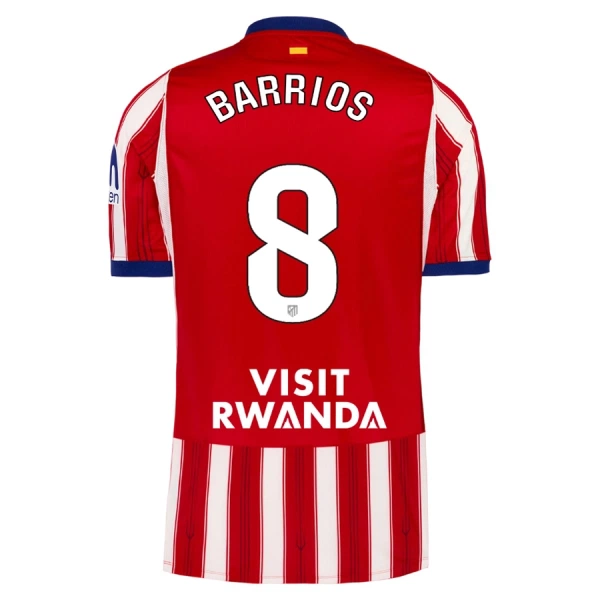 Camiseta Atlético Madrid Barrios 8 Hombre Primera 26/27 Camiseta Atlético Madrid Barrios 8 Hombre Primera 26/27