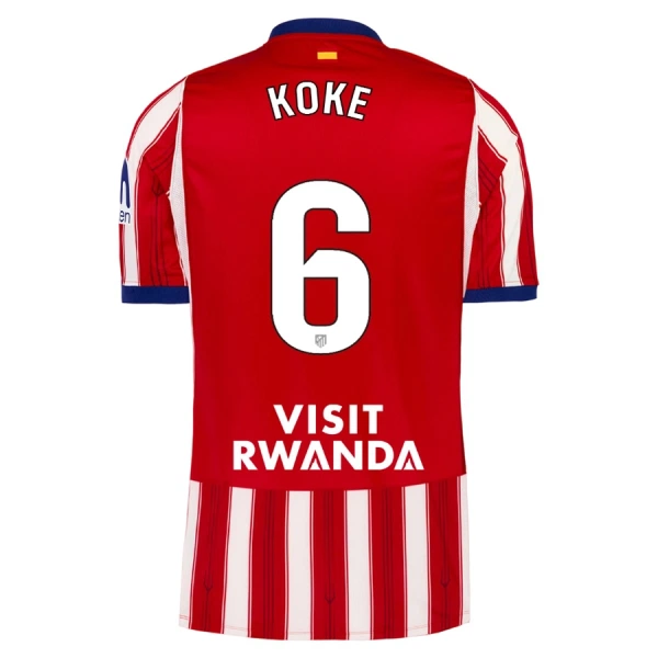 Camiseta Atlético Madrid Koke 6 Hombre Primera 26/27 Camiseta Atlético Madrid Koke 6 Hombre Primera 26/27