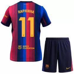 Conjunto FC Barcelona Raphinha 11 Niño Primera 26/27 Conjunto FC Barcelona Raphinha 11 Niño Primera 26/27