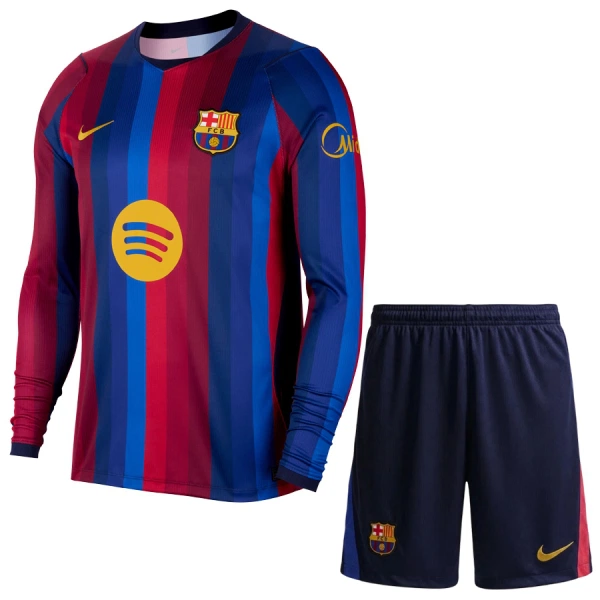 Conjunto Manga Larga FC Barcelona Niño Primera 26/27 Conjunto Manga Larga FC Barcelona Niño Primera 26/27