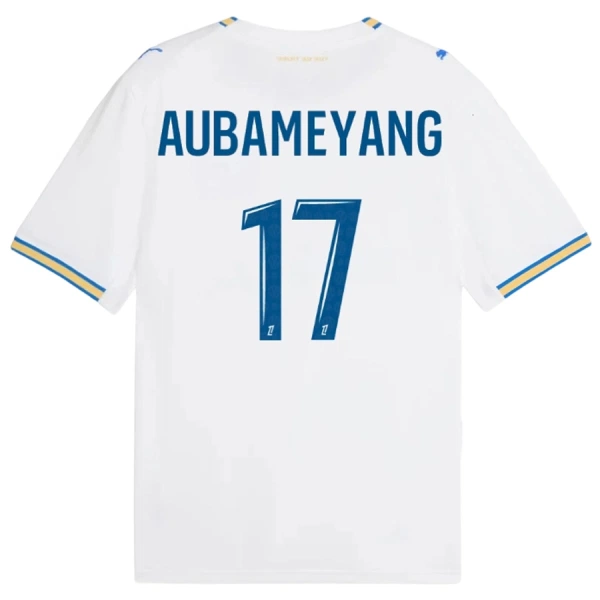 Camiseta Olympique de Marseille Aubameyang 17 Hombre Primera 26/27