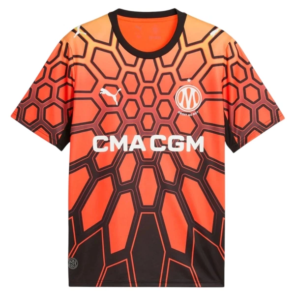 Camiseta Olympique de Marseille Hombre Primera 26/27 Naranja Camiseta Olympique de Marseille Hombre Primera 26/27 Naranja