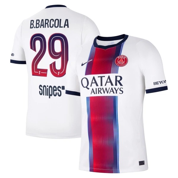 Camiseta Paris Saint-Germain Bradley Barcola 29 Hombre Segunda 26/27 Camiseta Paris Saint-Germain Bradley Barcola 29 Hombre Segunda 26/27