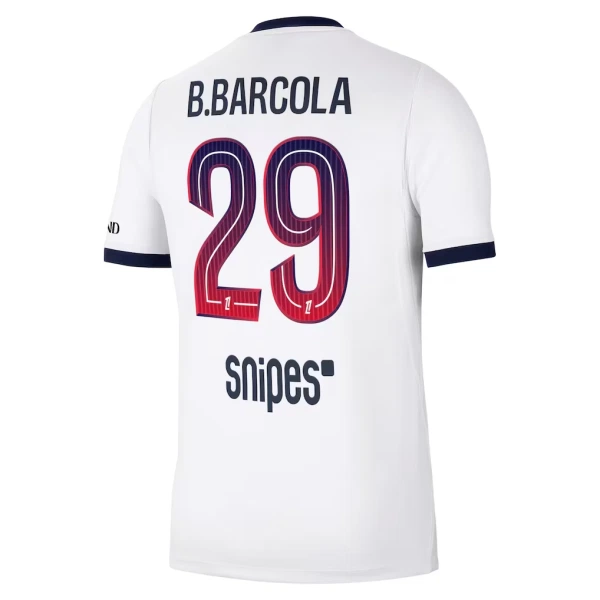 Camiseta Paris Saint-Germain Bradley Barcola 29 Hombre Segunda 26/27
