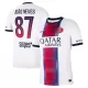 Camiseta Paris Saint-Germain Joao Neves 87 Hombre Segunda 26/27 Camiseta Paris Saint-Germain Joao Neves 87 Hombre Segunda 26/27