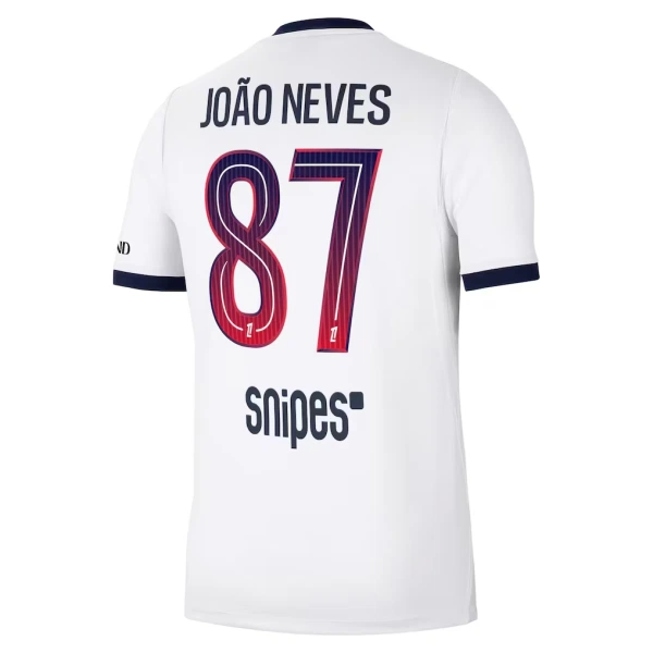 Camiseta Paris Saint-Germain Joao Neves 87 Hombre Segunda 26/27