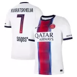 Camiseta Paris Saint-Germain Kvaratskhelia 7 Hombre Segunda 26/27