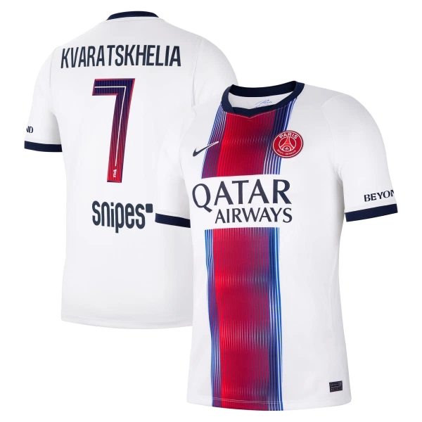 Camiseta Paris Saint-Germain Kvaratskhelia 7 Hombre Segunda 26/27 Camiseta Paris Saint-Germain Kvaratskhelia 7 Hombre Segunda 26/27