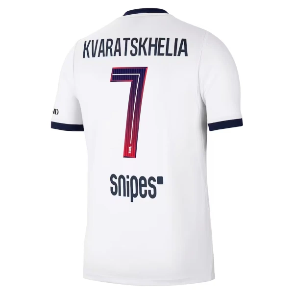 Camiseta Paris Saint-Germain Kvaratskhelia 7 Hombre Segunda 26/27