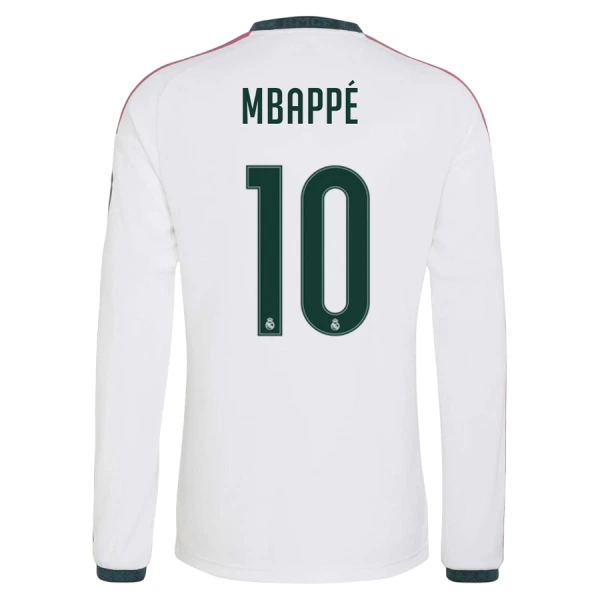 Camiseta Manga Larga Real Madrid Mbappé 10 Hombre Primera 26/27 Camiseta Manga Larga Real Madrid Mbappé 10 Hombre Primera 26/27