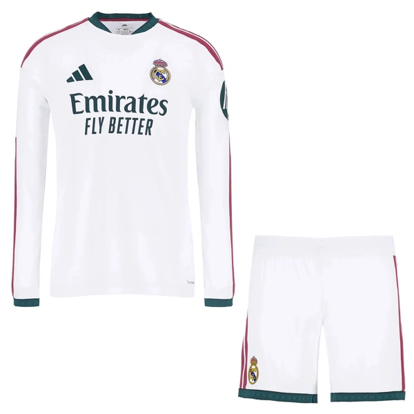 Conjunto Manga Larga Real Madrid Niño Primera 26/27
